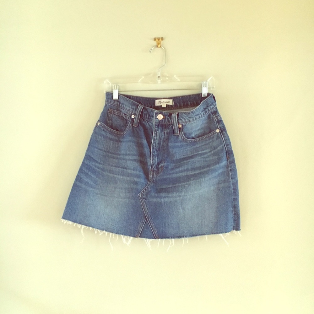 Madewell Denim Frisco Mini Skirt (size 28)